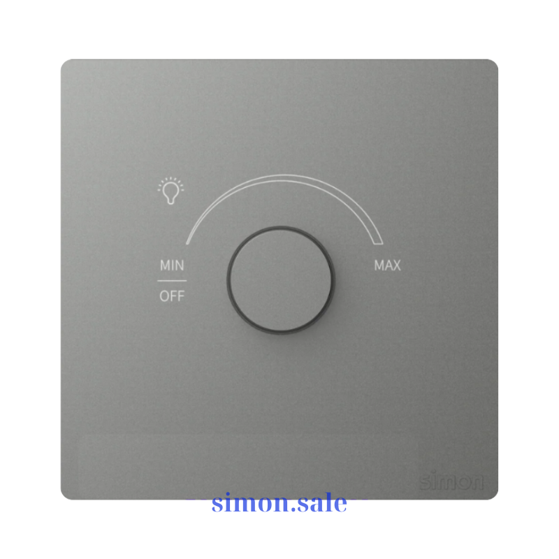 Chiet ap den led 200W chuan vuong mau ghi xam Simon K3 57E101-61