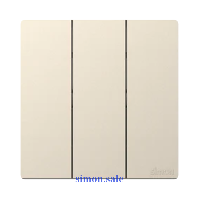 Cong tac ba 2 chieu chuan vuong mau champagne 16A Simon K3 571032-46