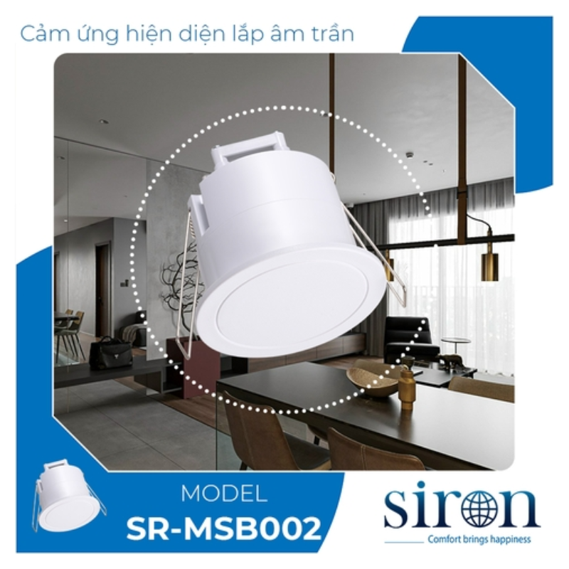 cong tac cam bien hien dien vi song sieu nhay lap am tran siron sr-msb002